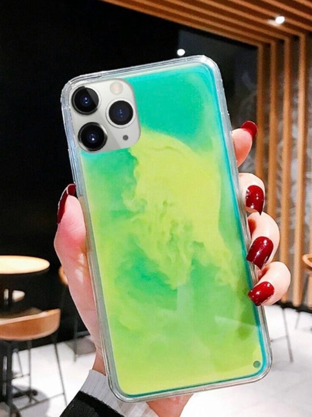 Apple Liquid Gradient Green & Yellow iPhone Case